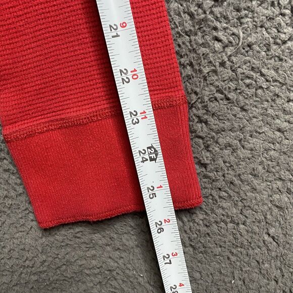 Vintage Abercrombie & Fitch Shirt Mens XL Red Muscle Fit Thermal Sweater Y2K - Picture 9 of 16